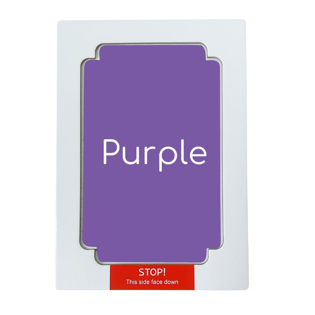 Purple mess free ink pad on white background
