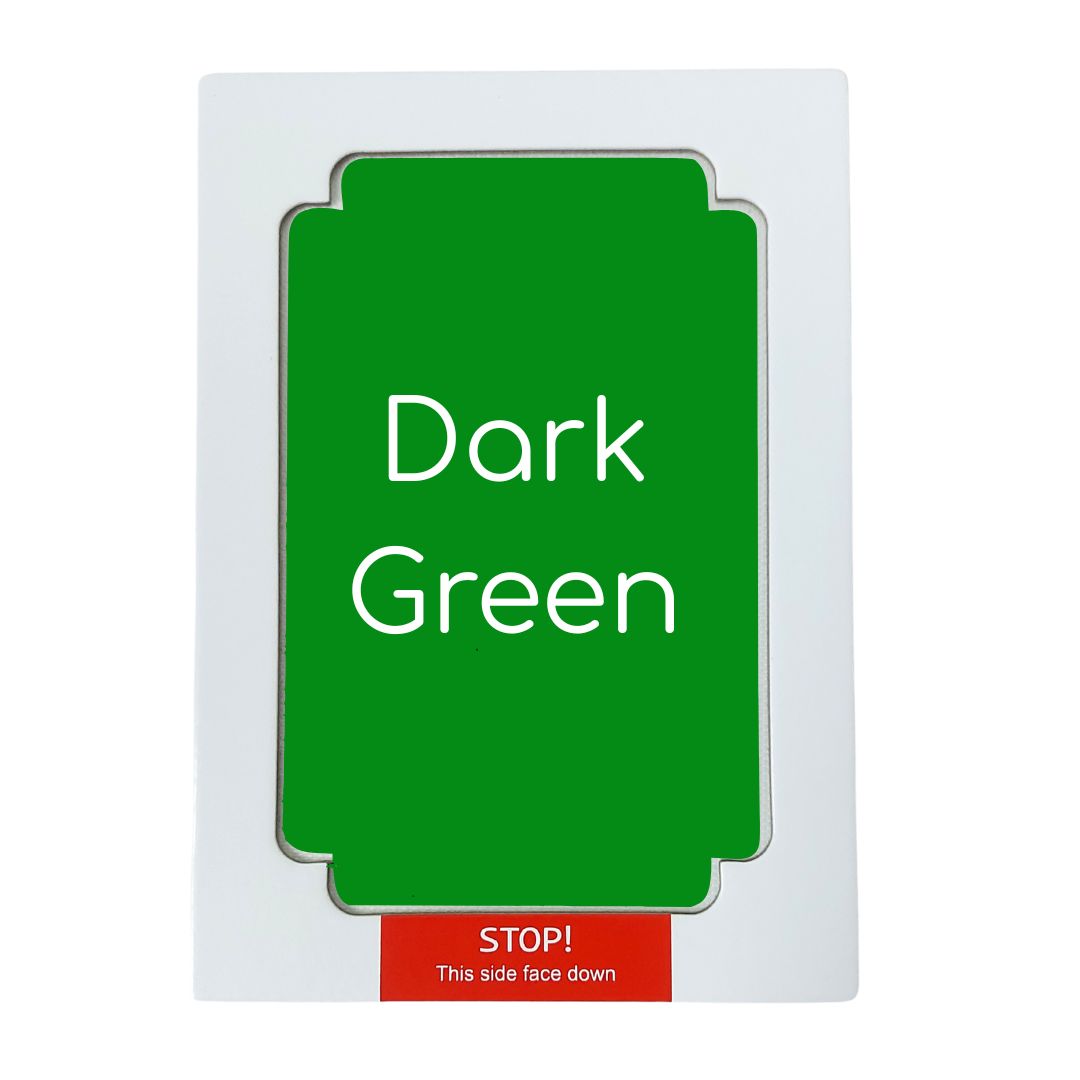 mess free dark green handprint ink pad colour swatch sample