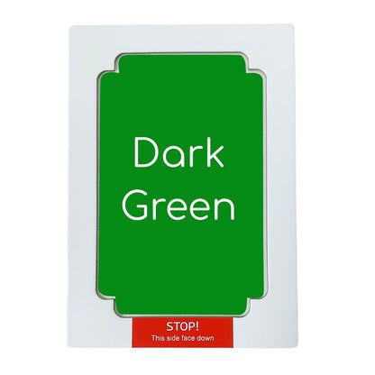mess free dark green handprint ink pad colour swatch sample