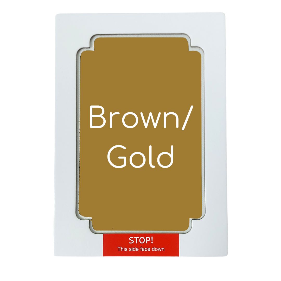 mess free ink pad gold colour swatch sample