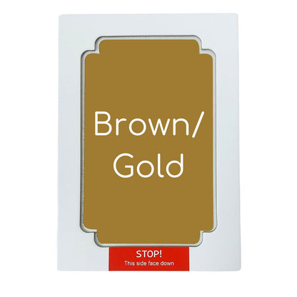 mess free ink pad gold colour swatch sample