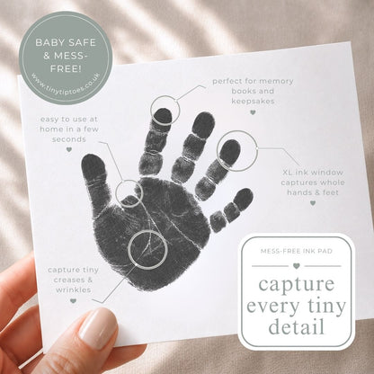 Baby Hand & Footprint Ink Pad (Clean Touch, Mess Free) – LARGE