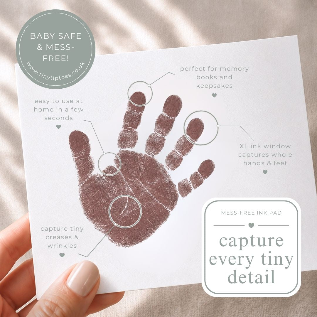 Baby Hand & Footprint Ink Pad (Clean Touch, Mess Free) – LARGE