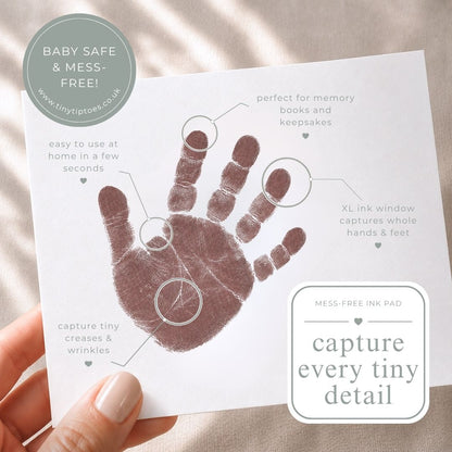 Baby Hand & Footprint Ink Pad (Clean Touch, Mess Free) – LARGE