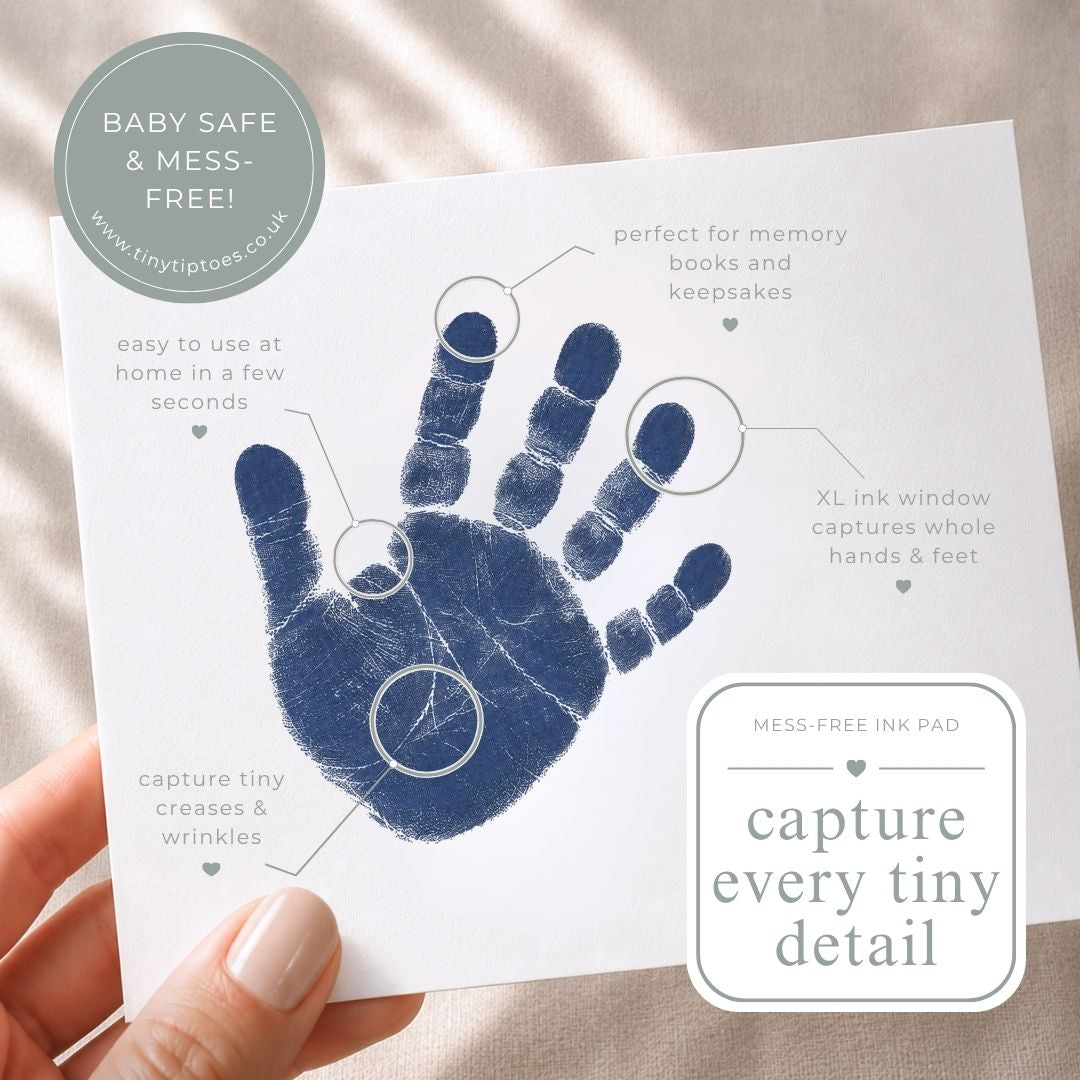 Baby Hand & Footprint Ink Pad (Clean Touch, Mess Free) – LARGE