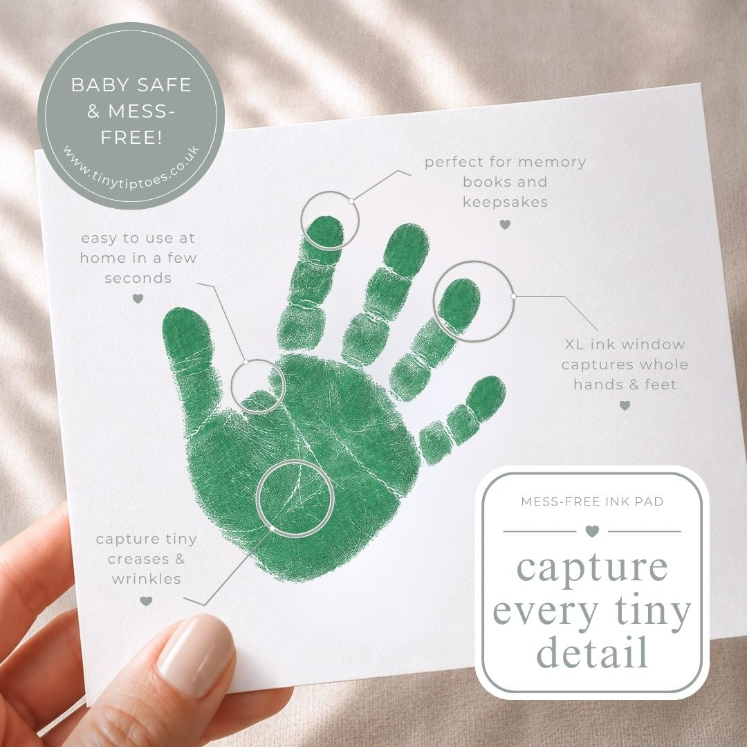 Baby Hand & Footprint Ink Pad (Clean Touch, Mess Free) – LARGE