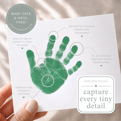 Baby Hand & Footprint Ink Pad (Clean Touch, Mess Free) – LARGE