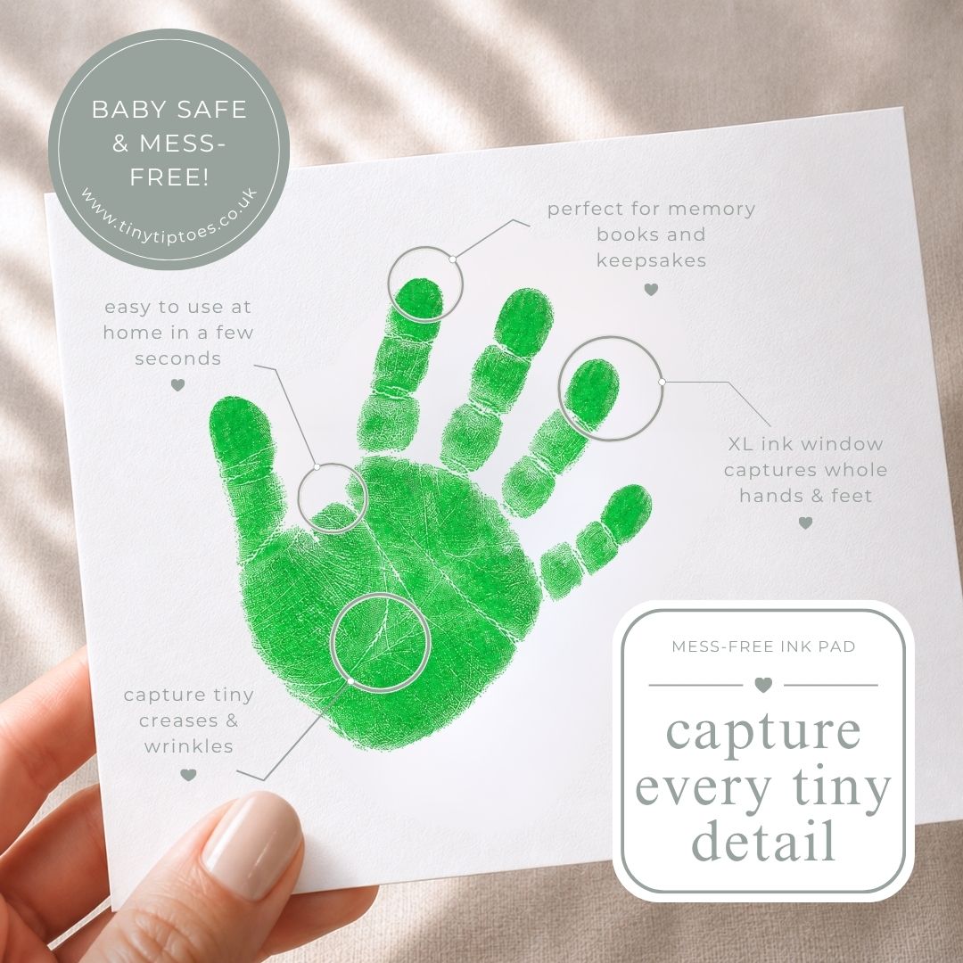 Baby Handprint and Footprint Inkless Ink Pad Set – PACK OF 4 (Choose Your Own Colours)