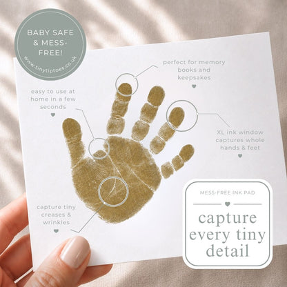 Baby Hand & Footprint Ink Pad (Clean Touch, Mess Free) – LARGE
