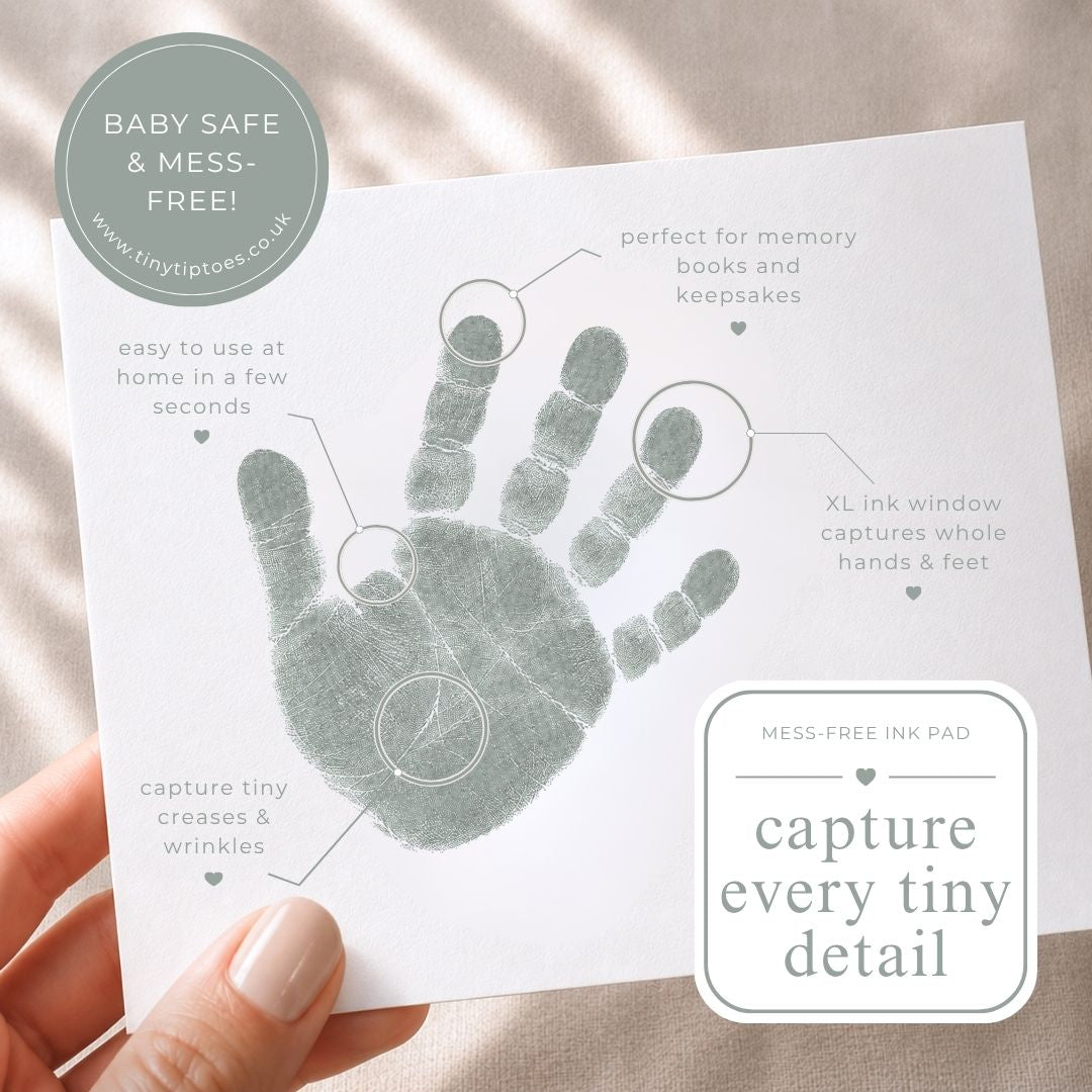 Baby Hand & Footprint Ink Pad (Clean Touch, Mess Free) – LARGE
