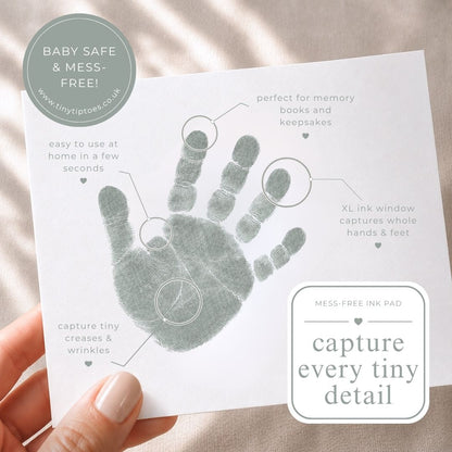 Baby Hand & Footprint Ink Pad (Clean Touch, Mess Free) – LARGE