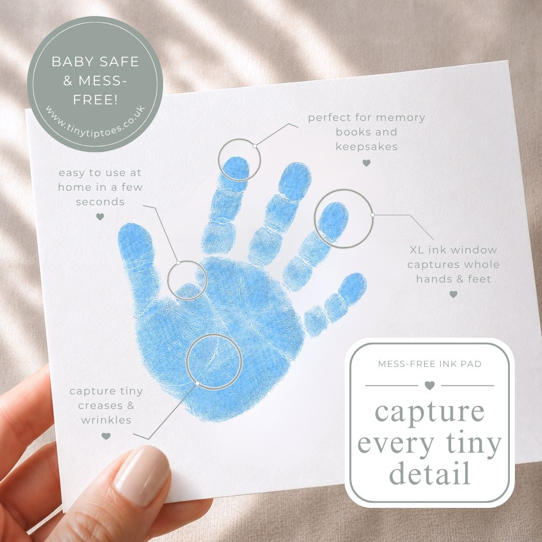 Baby Hand & Footprint Ink Pad (Clean Touch, Mess Free) – LARGE