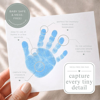 Baby Hand & Footprint Ink Pad (Clean Touch, Mess Free) – LARGE