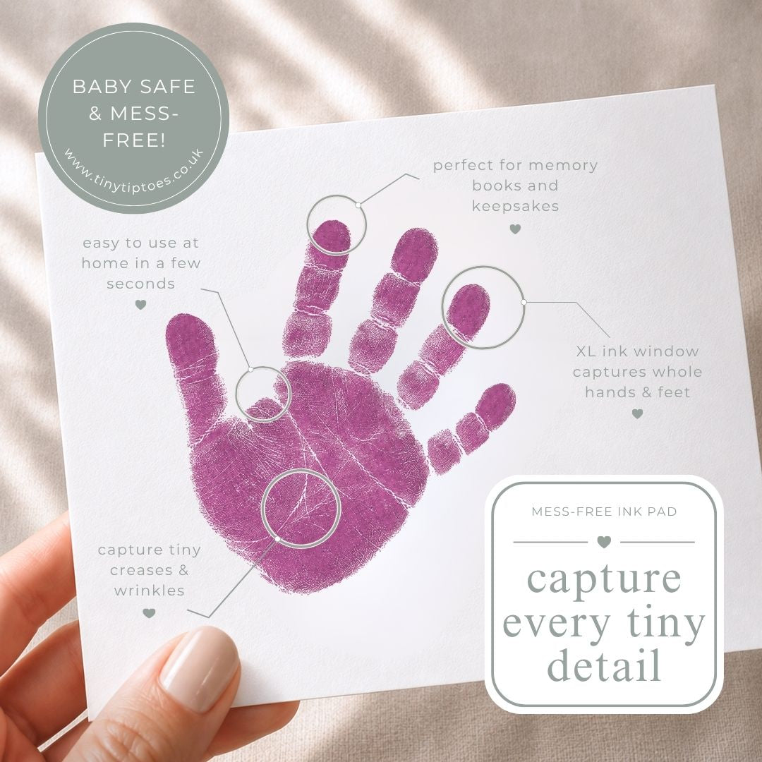 Baby Hand & Footprint Ink Pad (Clean Touch, Mess Free) – LARGE