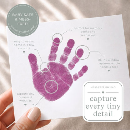 Baby Hand & Footprint Ink Pad (Clean Touch, Mess Free) – LARGE