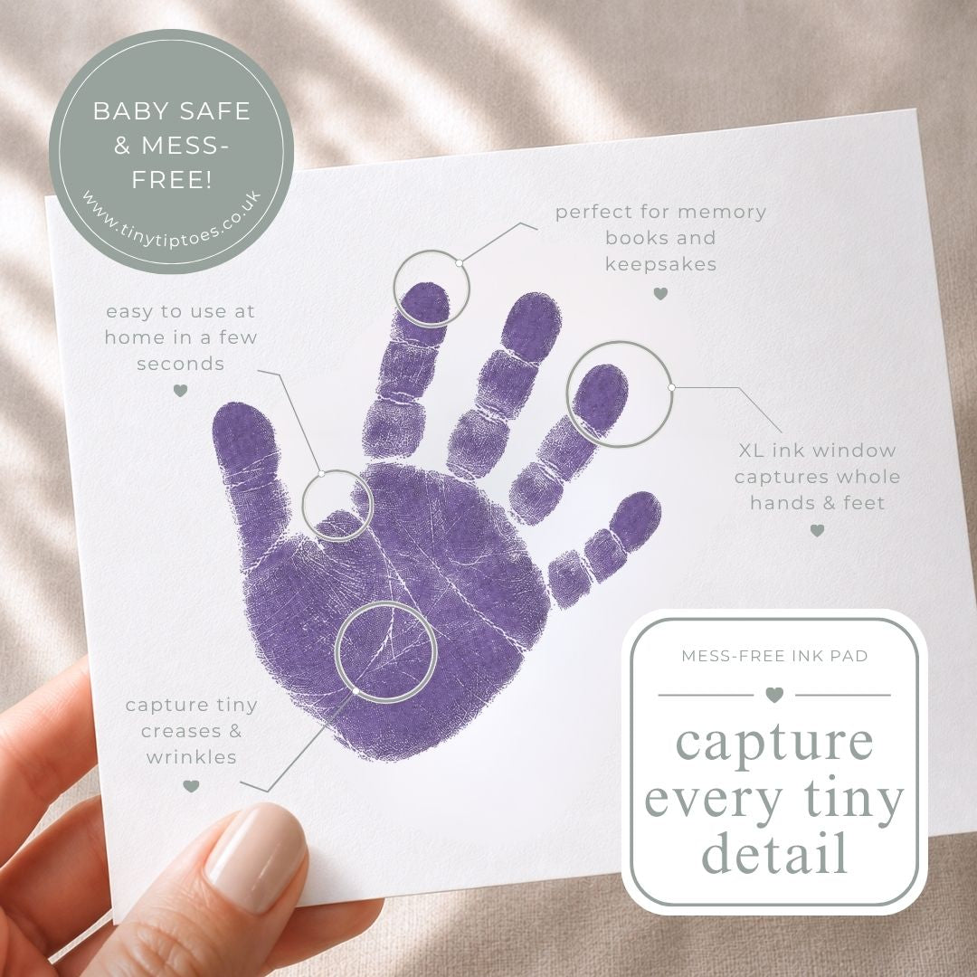 Baby Hand & Footprint Ink Pad (Clean Touch, Mess Free) – LARGE