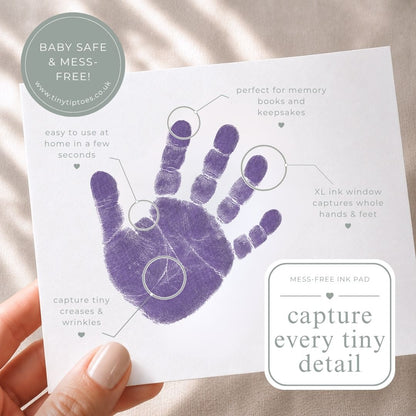 Baby Hand & Footprint Ink Pad (Clean Touch, Mess Free) – LARGE