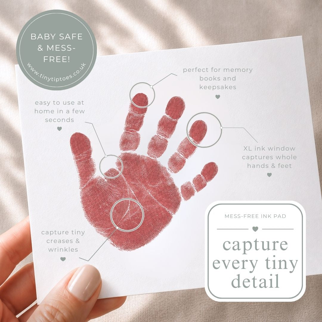 Baby Hand & Footprint Ink Pad (Clean Touch, Mess Free) – LARGE