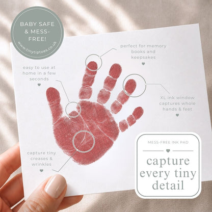 Baby Hand & Footprint Ink Pad (Clean Touch, Mess Free) – LARGE