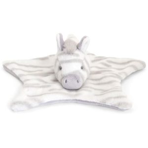 Keeleco Cuddle Zebra Blanket Comforter Baby Zebra Soft Toy Plush on white background