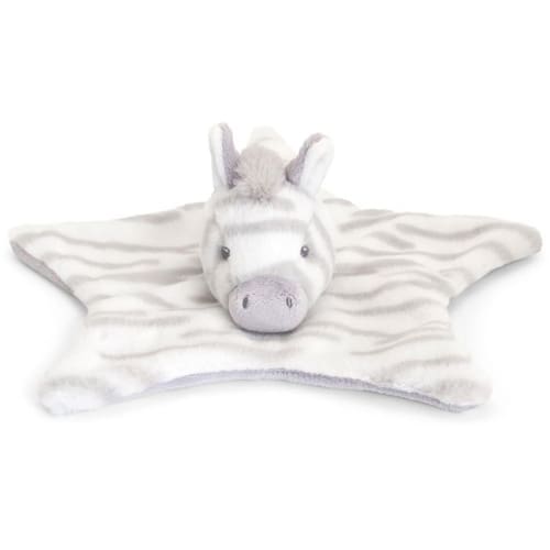 Keeleco Cuddle Zebra Blanket Comforter Baby Zebra Soft Toy Plush on white background