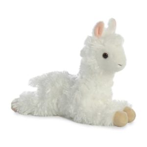 Mini FLopsies Alpaca Soft toy plush on white background