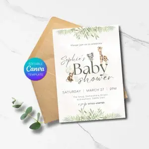Baby Shower Invitation Printable (Instant Download)